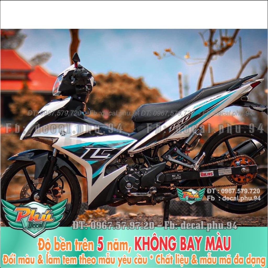 Tem Rời Exciter 150 Lc trắng xanh