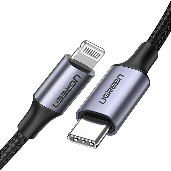 Cáp sạc nhanh USB-C sang Lightning MFI UGREEN US304, sạc nhanh 50% trong 30 phút cho iPhone 11 Pro Max / iPhone Xs Max / iPhone XR / iPhone 8 Plus - Hàng chính hãng