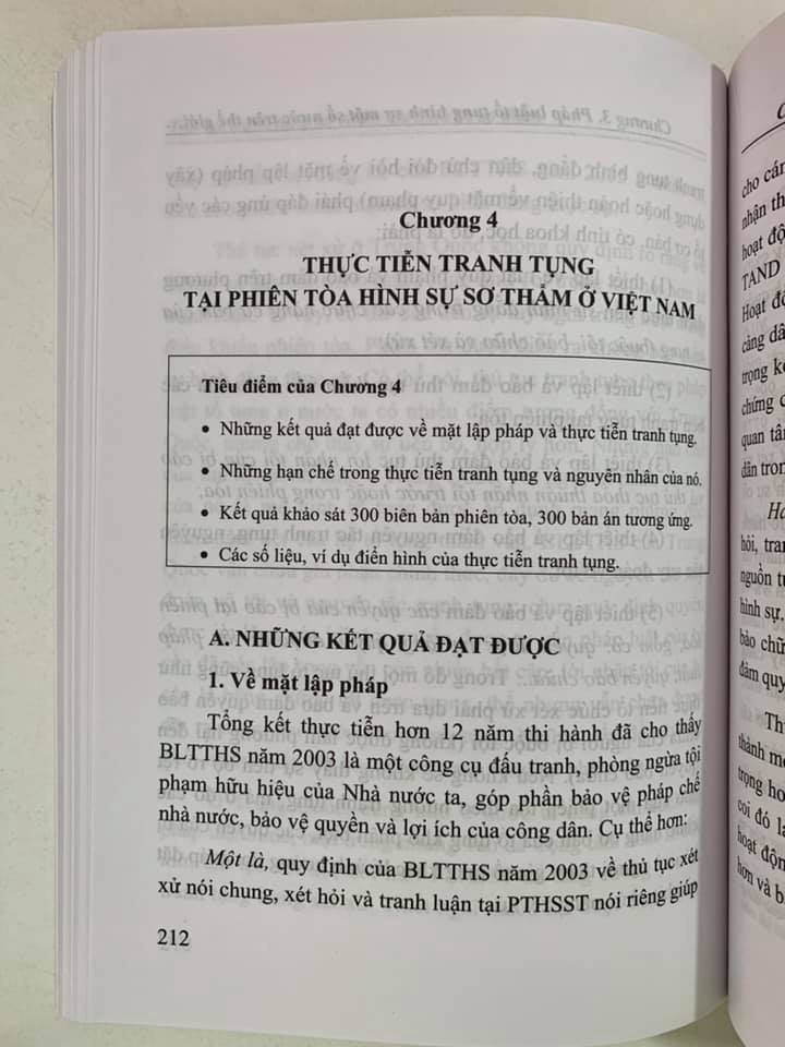 Thủ tục tranh tụng tại phiên toà hình sự sơ thẩm