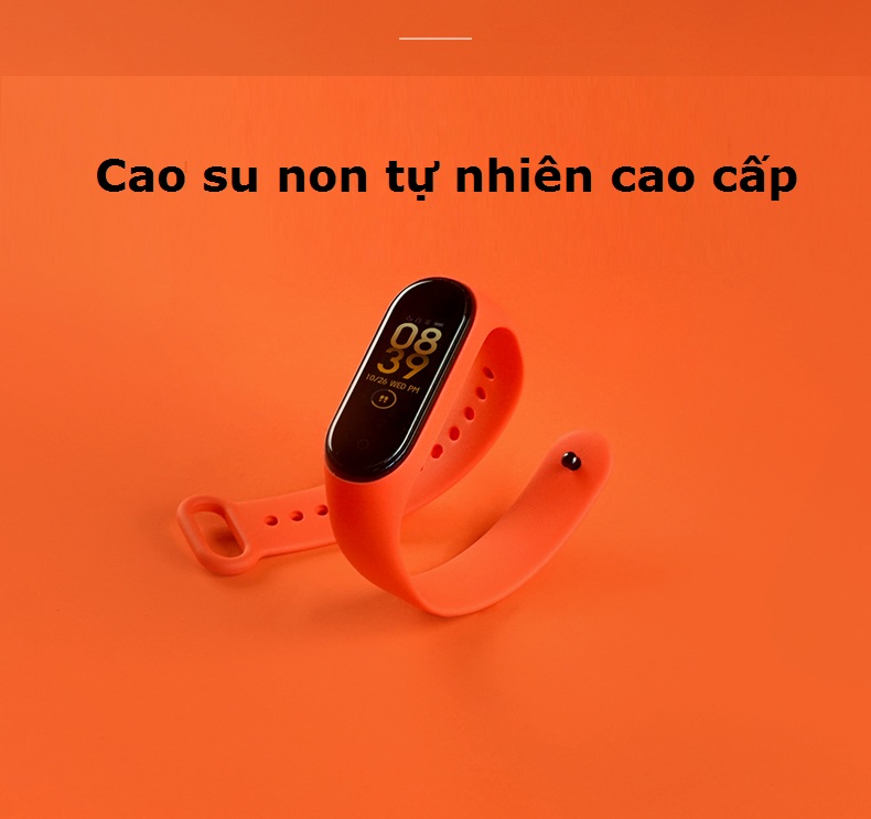 Dây Đeo Cao Su Thay Thế Dành Cho Xiaomi Miband 3 Miband 4 Chất Lượng Cao, Đeo Thoải Mái, Nhiều Màu Sắc [CHỌN MÀU] - Hàng chính hãng