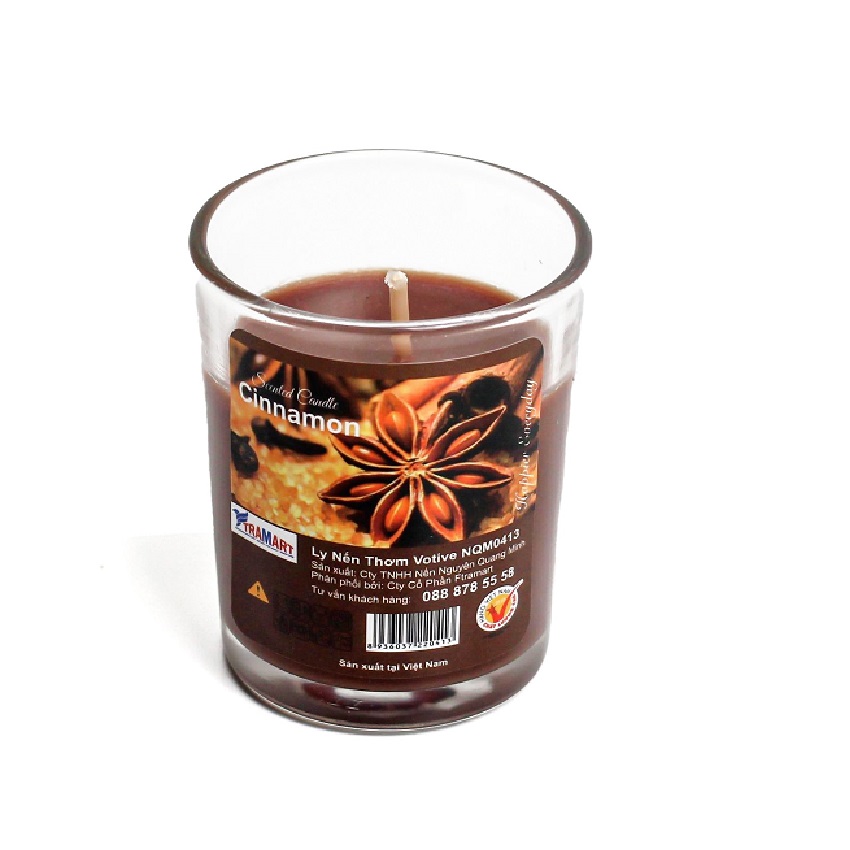 Hộp 6 ly nến thơm votive Eden Candle FTRAMART EDC0016 Cinnamon (Hương quế)