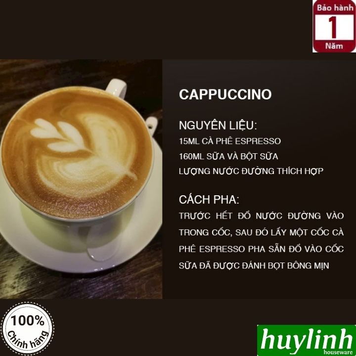 Máy Pha Cà Phê Gia Đình Espresso Tiross TS6212 - Hàng chính hãng