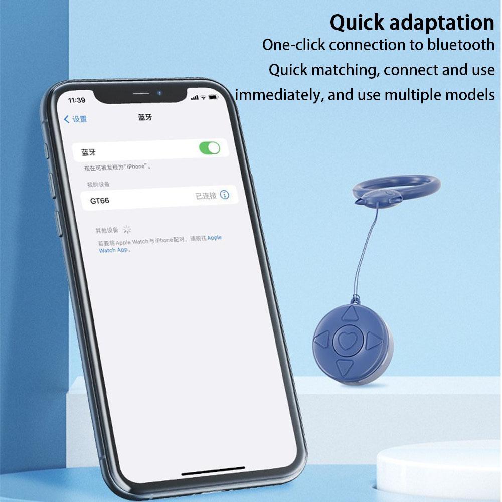 Trang Turner trang tương thích Bluetooth Tiktok Fingerertip điều khiển điều khiển từ xa có thể sạc lại máy ảnh selfie từ xa GT66 Turner trang Bluetooth