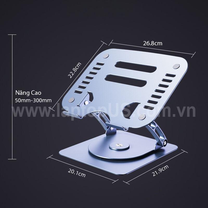 Kệ Giá Đỡ Laptop Nhôm Tản Nhiệt Xoay Xếp Gọn