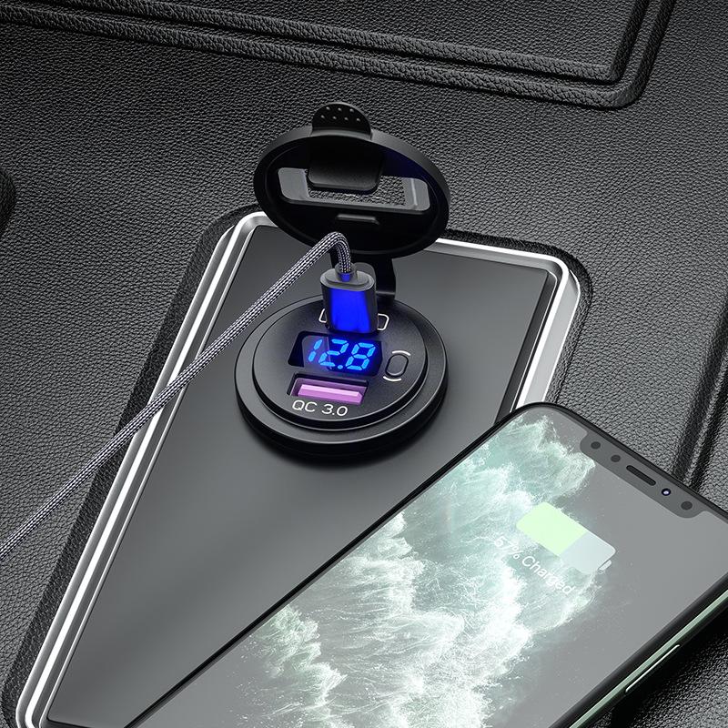 PD loại C USB xe công tắc bộ sạc