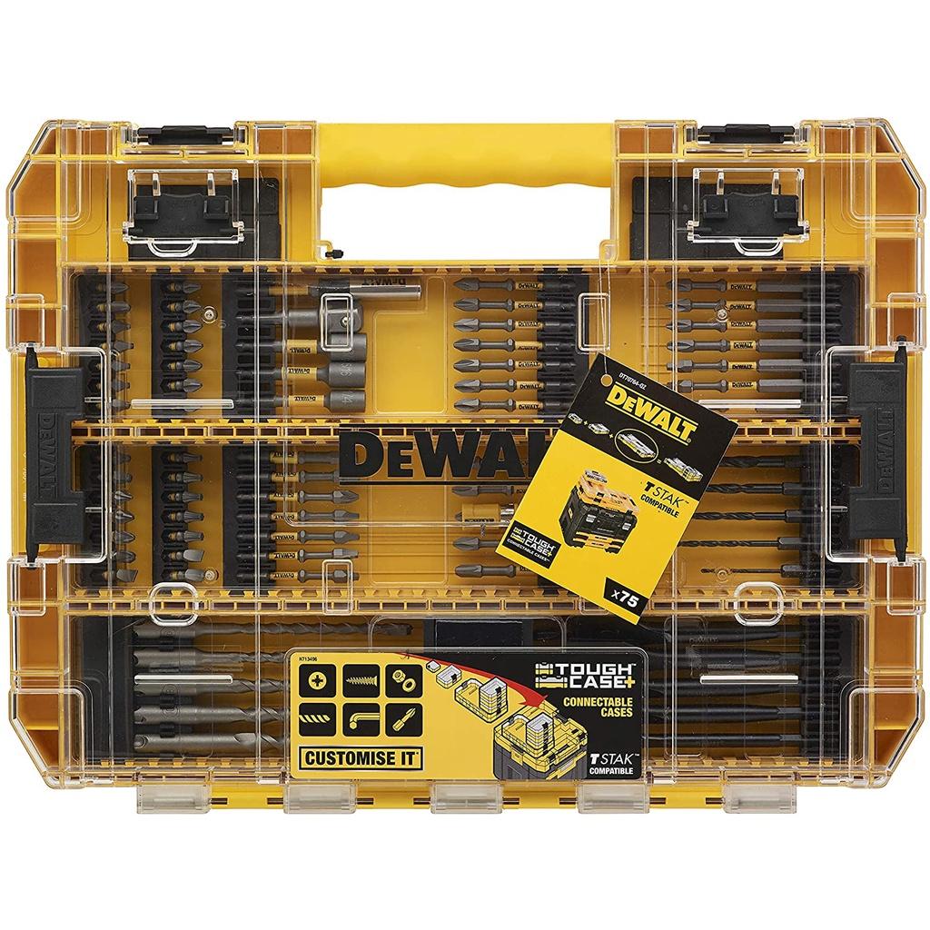 Bộ Mũi Vít, Mũi Khoan Dewalt DT70764-QZ gồm 75 chi tiết, kết nối T-Task - Chính hãng