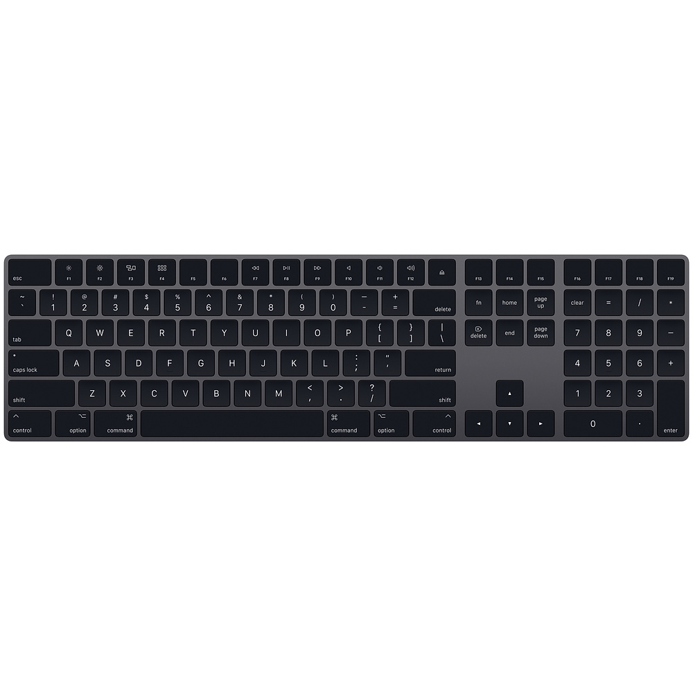 Bàn phím Apple Magic Keyboard with Numeric Keypad - US English, Space Grey, MRMH2ZA/A - Hàng Chính Hãng