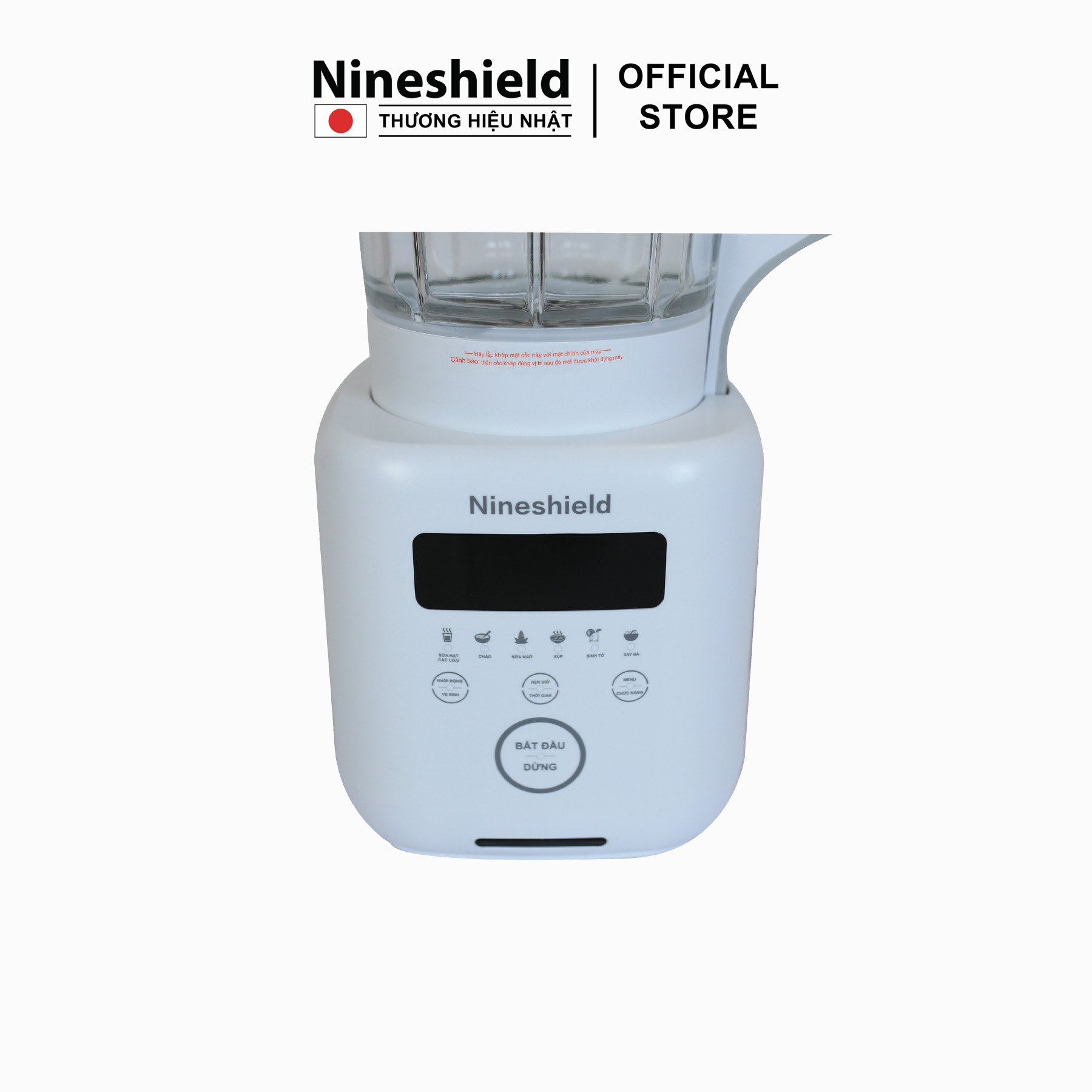 Máy Làm Sữa Đậu Nành, Sữa Hạt Đa Năng 8 In 1 Nineshield KB-503 -Hàng chính hãng