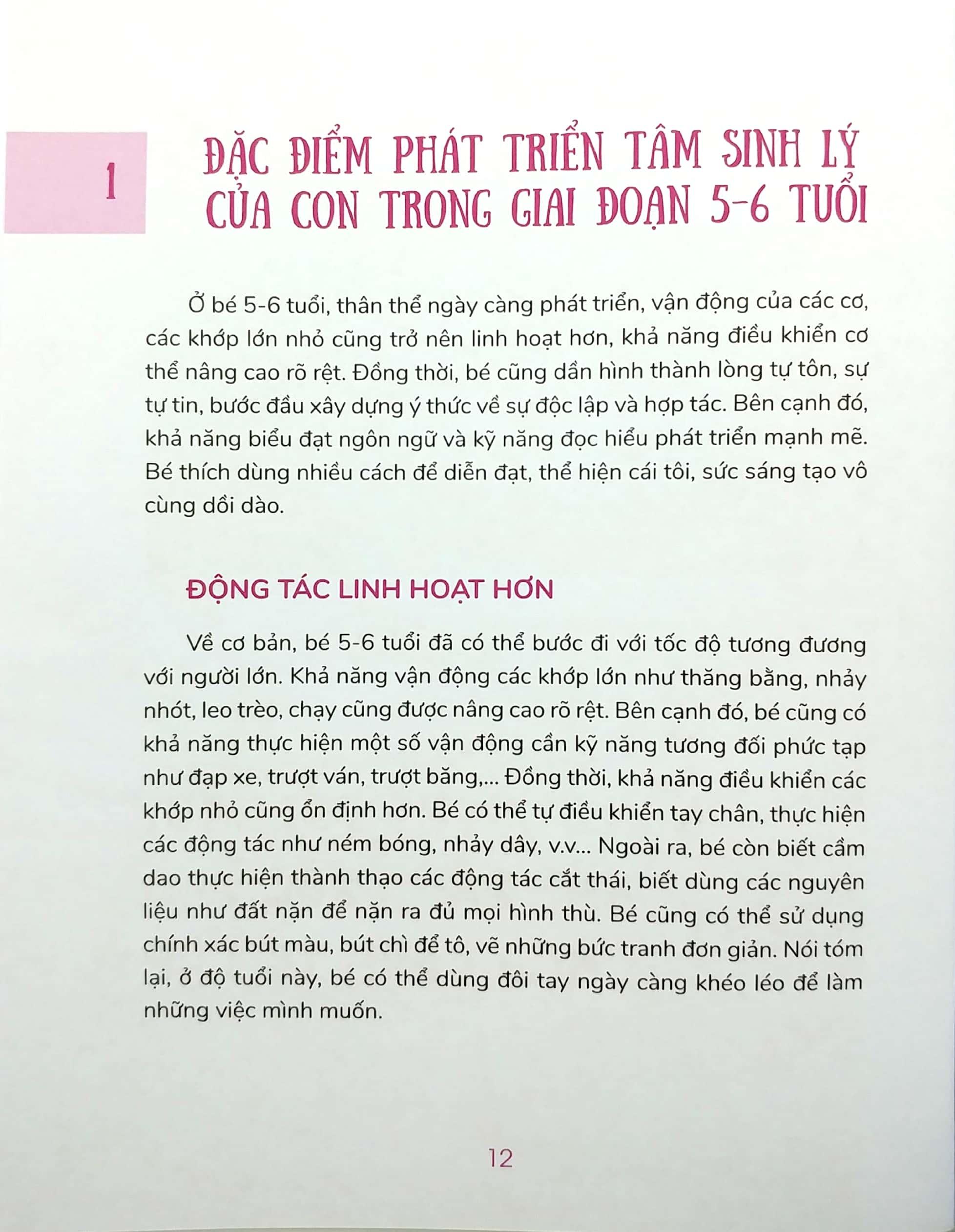 Yêu Con Như Thế Là Vừa Đủ - Cho Con Tự Tập (Cẩm Nang Nuôi Dạy Trẻ Từ 5 - 6 Tuổi)