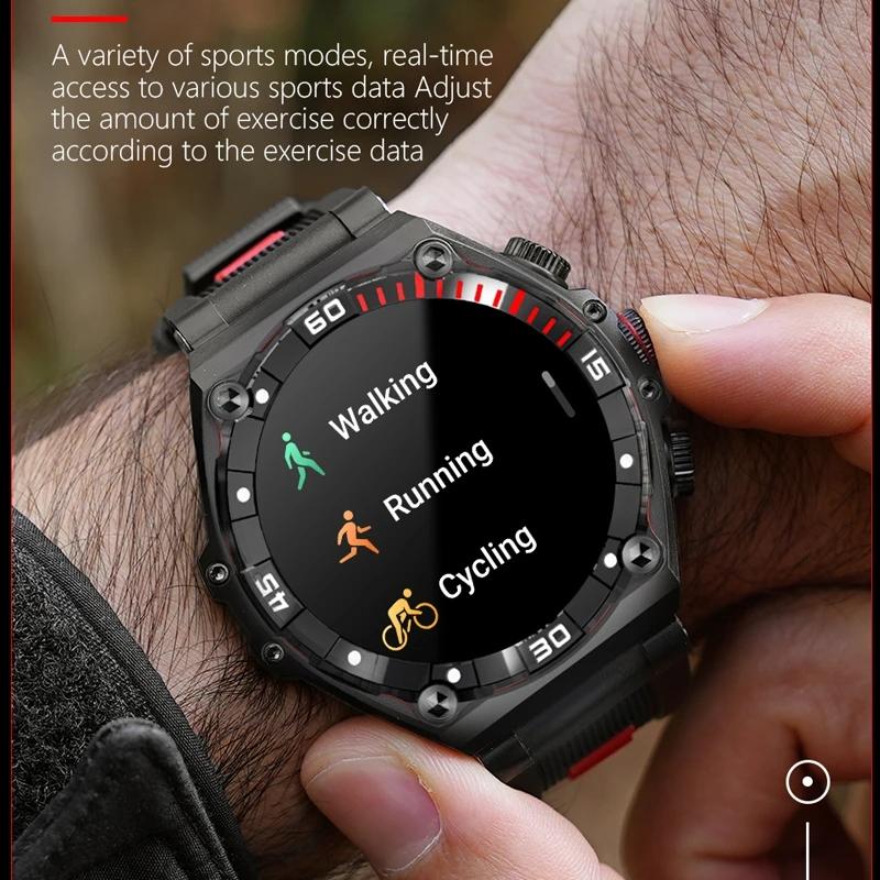 AMOLED Bluetooth Gọi cho người đàn ông đồng hồ thông minh 1.43inch 466*466 HD Độ phân giải 700mah pin lớn IP68 SMARTPATCH SMARTWATCH SMARTWATCH SMART