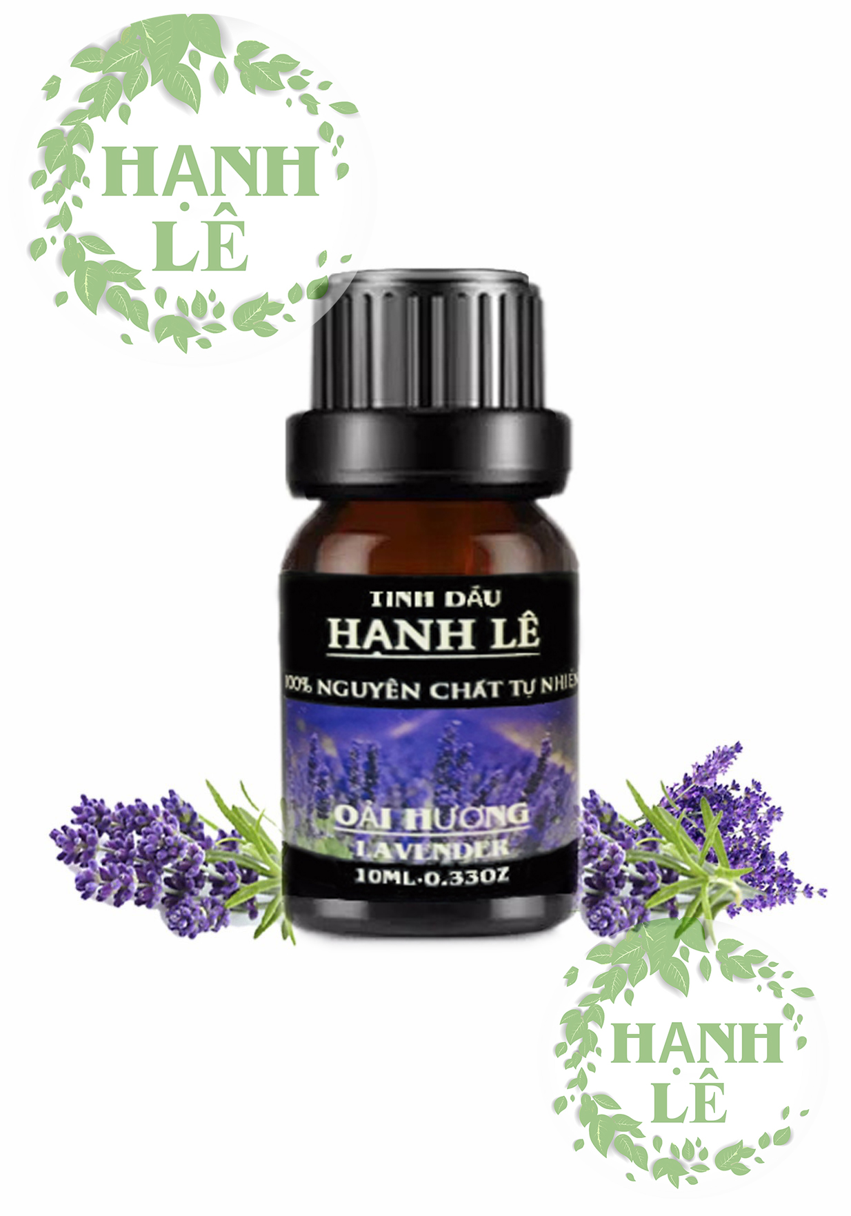 TINH DẦU OẢI HƯƠNG (LAVENDER) HẠNH LÊ 100% NGUYÊN CHẤT TỪ THIÊN NHIÊN 10ML (MUA 2SET 6 CHAI ĐƯỢC TẶNG 01 MÁY KHUẾCH TÁN TINH DẦU MÈO THẦN TÀI)