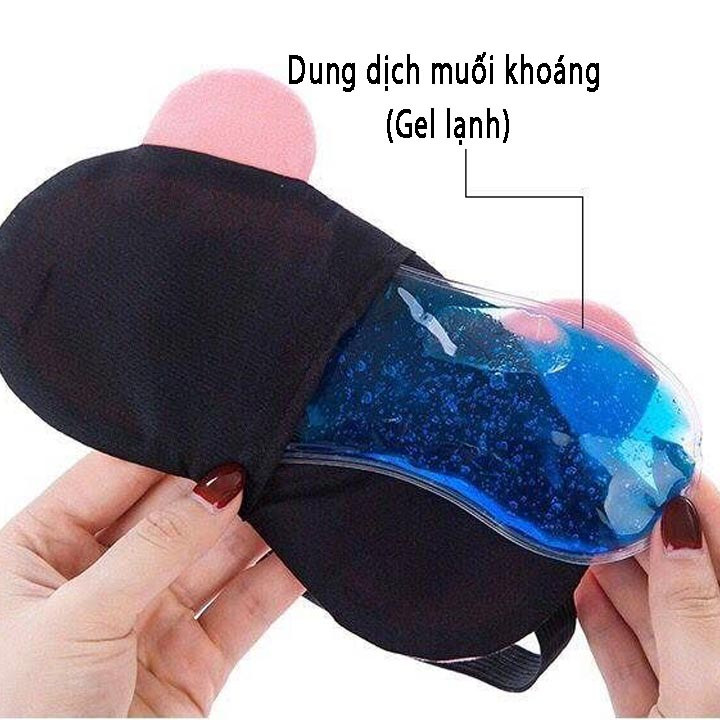 Bịt Mắt Ngủ Có Túi Gel Thư Giãn Siêu Hài