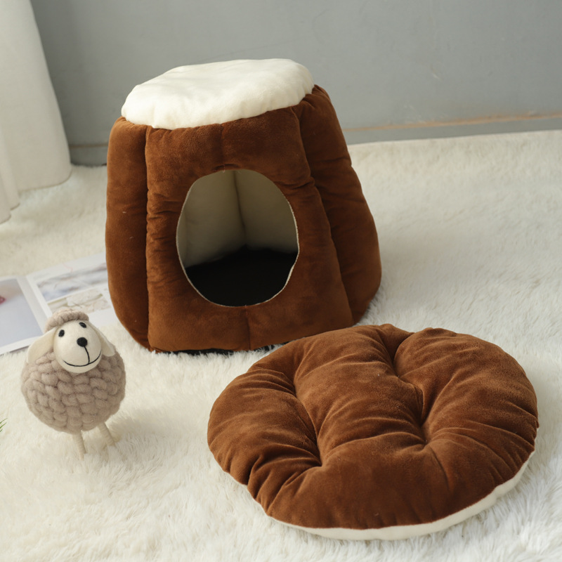 Nhà lều nệm thu đông ấm áp cho cún yêu , mèo yêu size 45cm