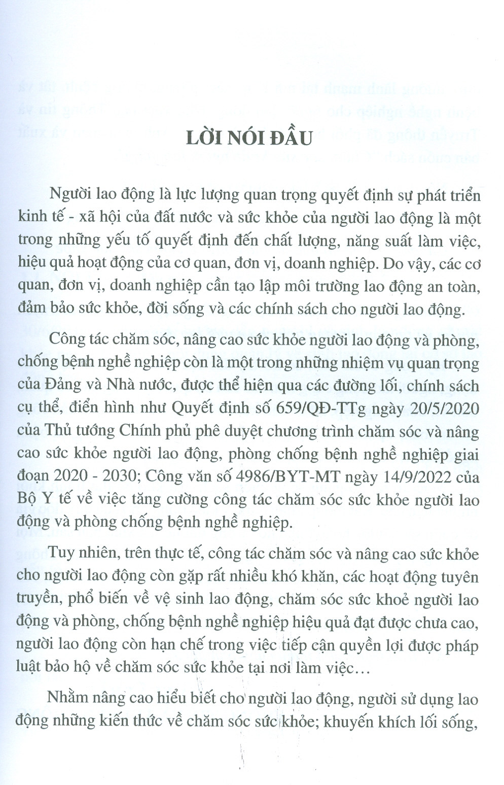 Chăm Sóc Sức Khỏe Người Lao Động