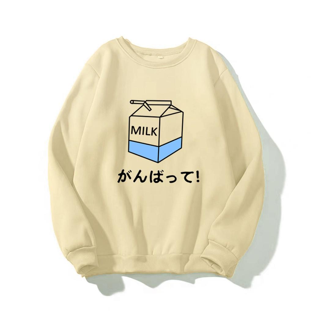 ÁO SWEATER IN MILK (NHIỀU MÀU