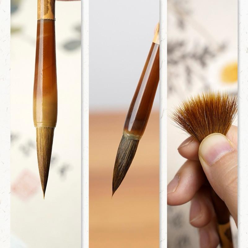 Bút lông lang hào Nhất Đắc bút đàn hồi, tụ phong cực tốt