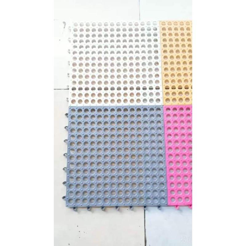 Thảm nhựa lỗ ghép kháng khuẩn chống trơn trượt