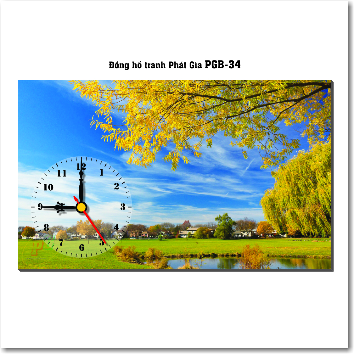 Đồng hồ tranh để bàn Phát Gia PGB-34