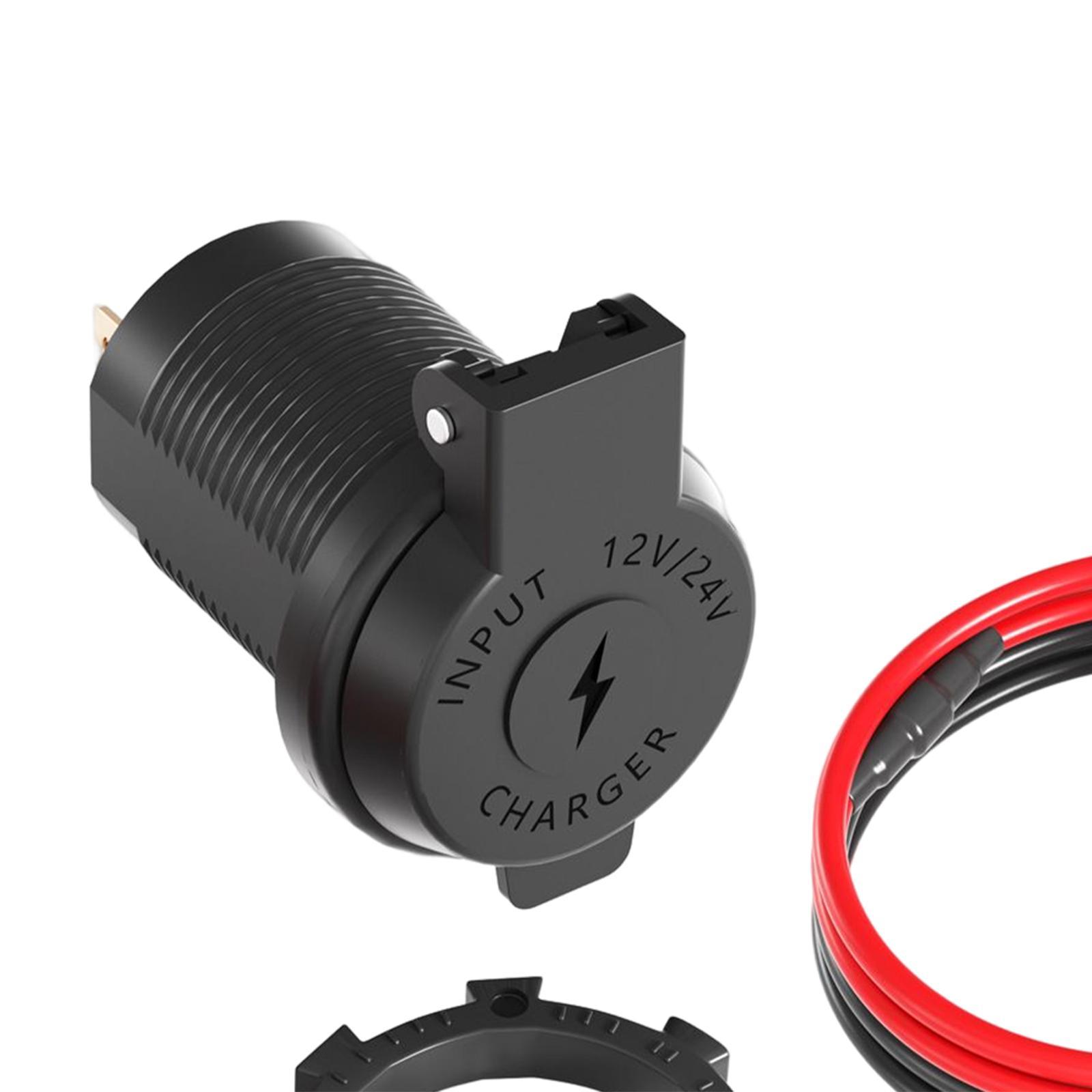 USB Charger Socket PD Type C + QC 3.0 with LED Backlight for Motorcycle