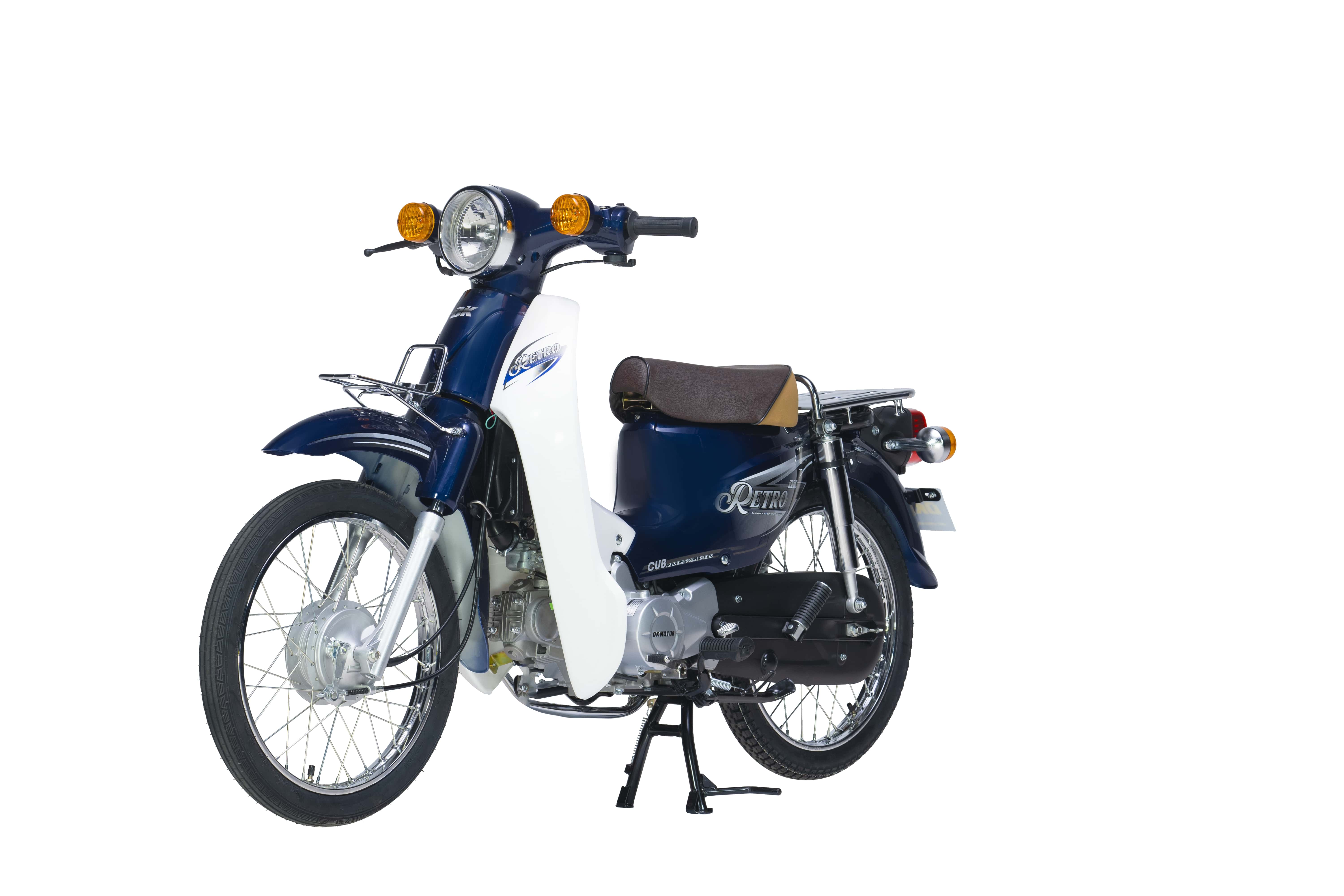 Xe Máy 50cc DK Retro - Màu Xanh Cửu Long