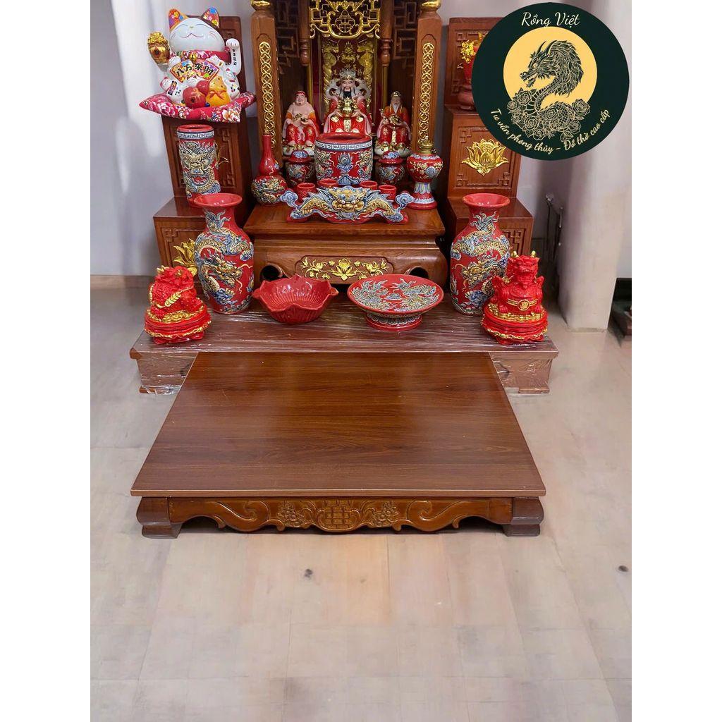 Bàn ô sin nâu RỒNG VIỆT - lựa chọn tuyệt vời cho không gian thờ cúng và lễ vật của bạn