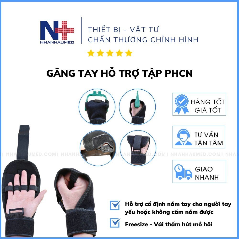 Găng Tay Hỗ Trợ Tập Phục Hồi Chức Năng Nắm Bàn Tay Cho Người tai Biến