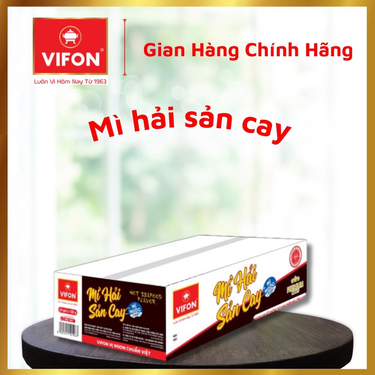 Thùng 24 Mì Hải Sản Cay VIFON (105g / Gói)
