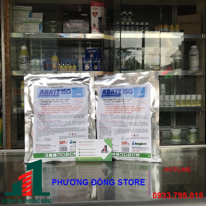 Thuốc diệt Ấu trùng muỗi Abate 1 SG - 500g