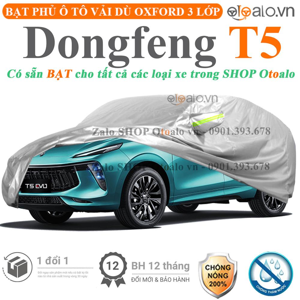 Bạt che phủ xe ô tô Dongfeng T5 vải dù 3 lớp CAO CẤP BPXOT - OTOALO