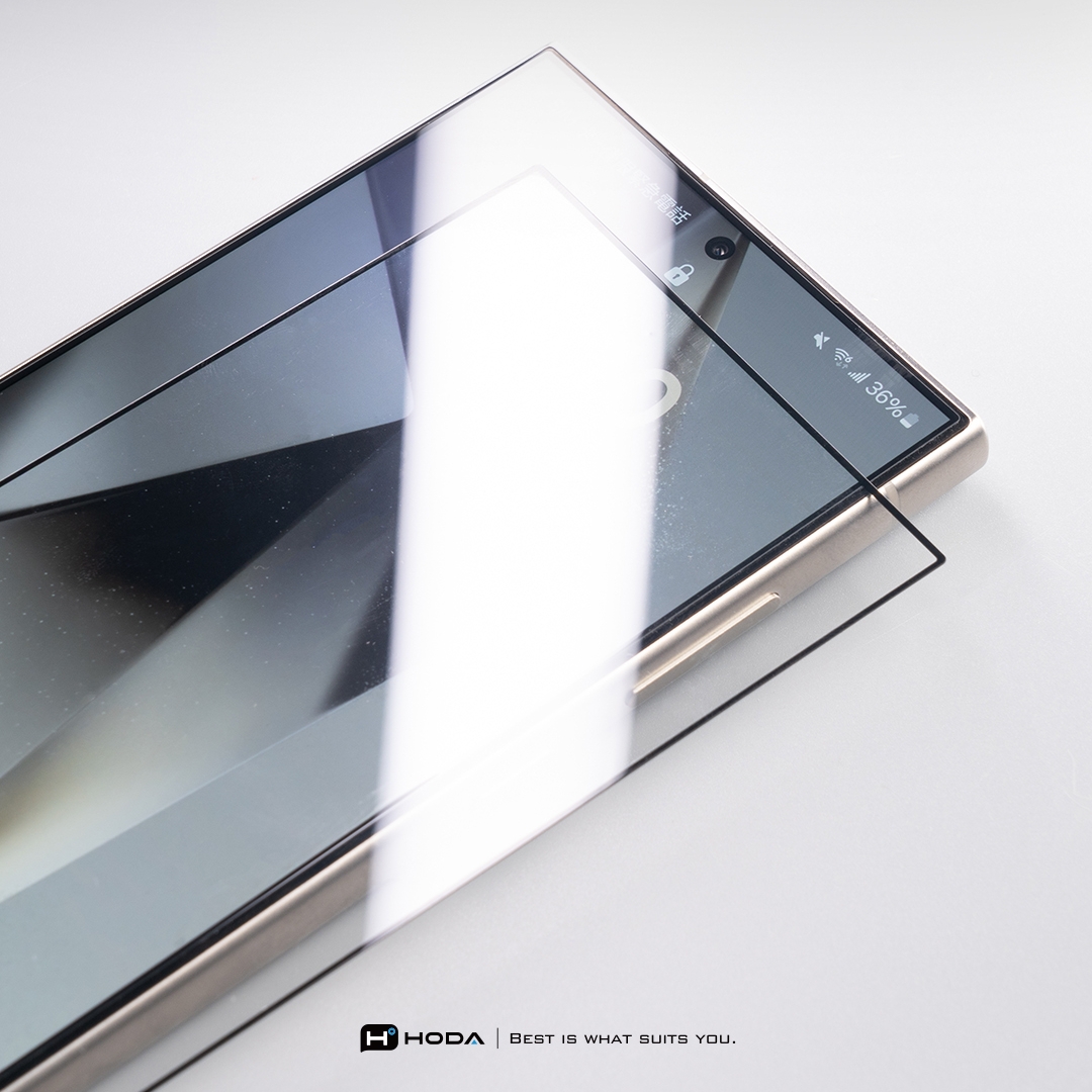 Kính cường lực Full viền màn hình cho Samsung Galaxy S24 Ultra / S25 Ultra / S26 Ultra hiệu Hoda 0.21mm - Kính Chống Xước 9H, Chống Nổ, Bảo Vệ Toàn Màn Hình iPhone, Nano Chống Bẩn, Trong Suốt Crystal Clear, Tăng Cường Gấp Đôi- Hàng nhập khẩu