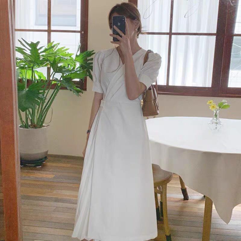 Váy dáng dài, tà váy cách điệu 2 lớp độc lạ, FREESIZE, eo dây rút thoải mái điều chỉnh