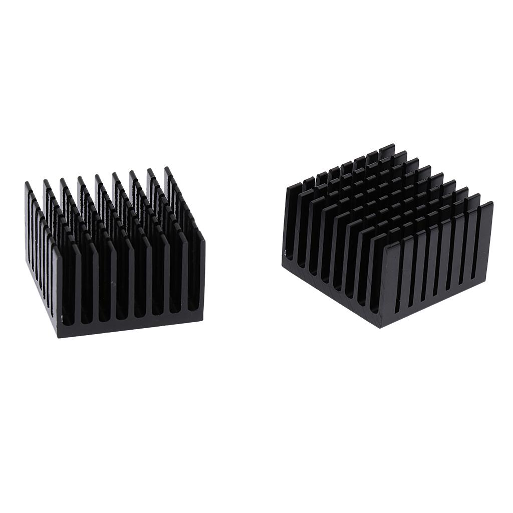 10Pcs Aluminum Heatsink Cooling Fin Radiator 37*37*24mm for IC Led Chip 10W