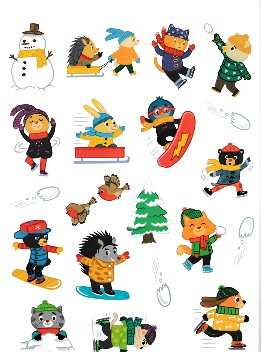 Jumbo Stickers For Little Hands - Xứ Sở Mùa Đông - 75 Stickers!