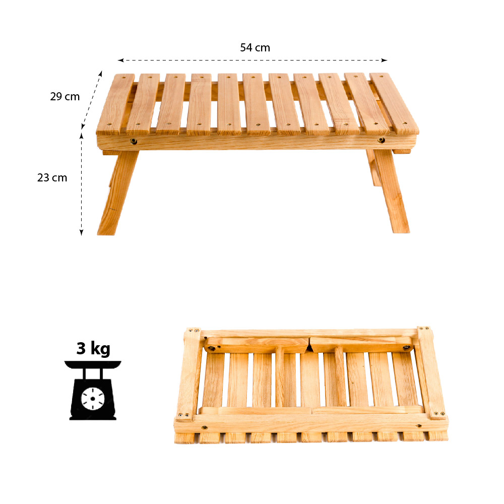 Bàn gỗ tần bì đa năng gấp gọn T70 đủ size