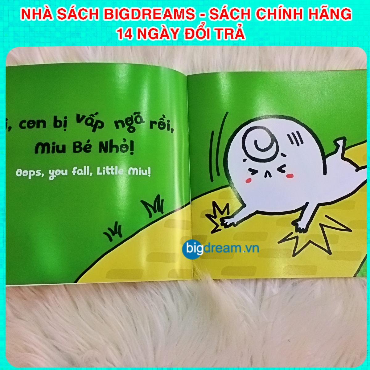 BẢN MỚI SONG NGỮ Miu Bé Nhỏ - Đừng Đánh Chừa Nhé! Phần 1 Ehon Kĩ Năng Sống Cho Bé 1-6 Tuổi Miu miu tự lập hiểu chuyện