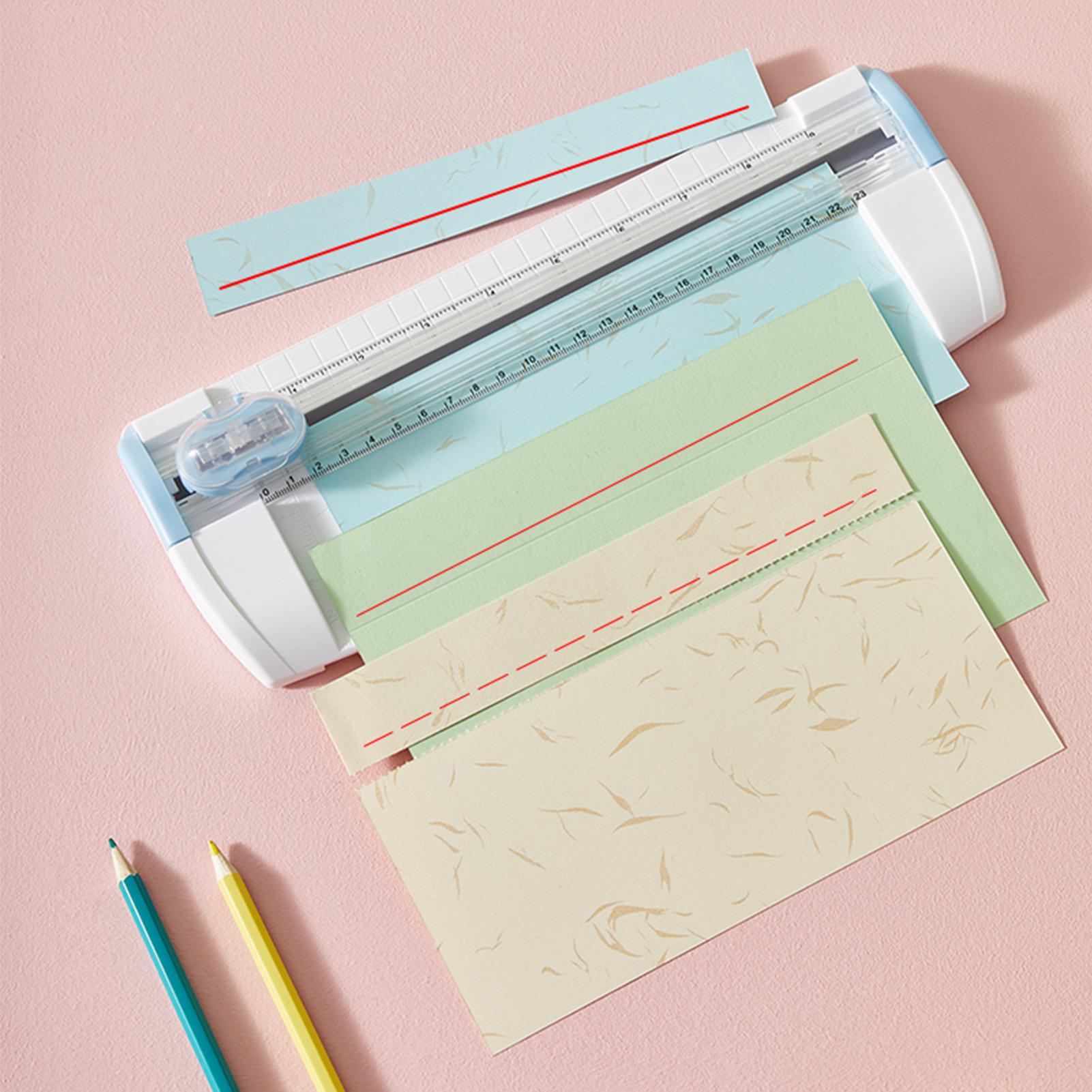JIELISI ortable A5 Sliding Paper Cutter 23cm/9.1Inch Cut Length Paper Trimmer Scrapbooking Tool Cutting Mat Machine