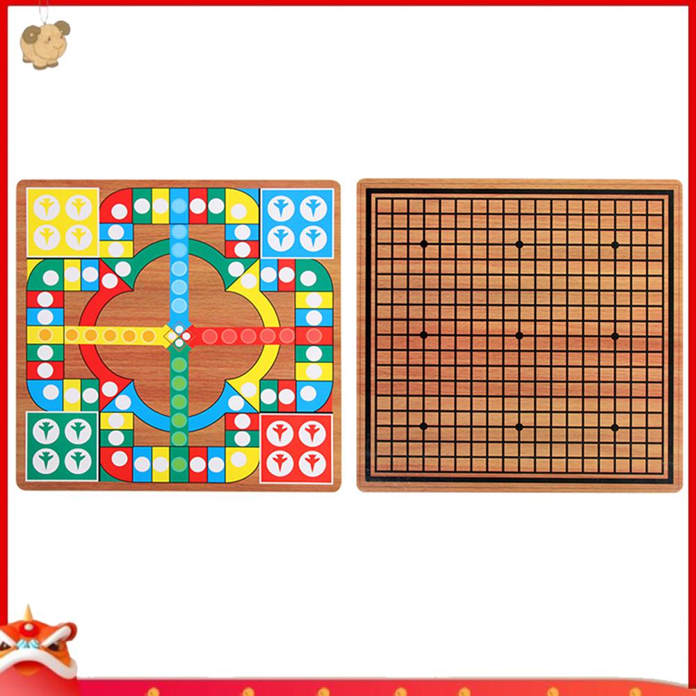 Bộ Đồ Chơi Ludo Go Bằng Gỗ 3 Trong 1