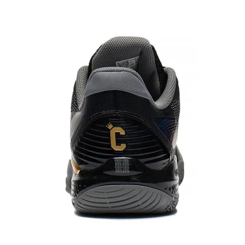Giày cầu lông Lining Nam chính hãng AYTS034-1 màu đen, phiên bản chữ kí ChenLong đặc biệt-tặng tất thể thao bendu