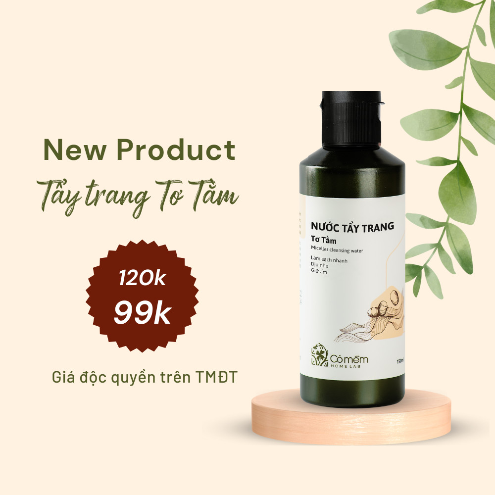 Nước Tẩy Trang Và Làm Sạch Cho Mọi Loại Da Tơ Tằm Cỏ Mềm 150ml