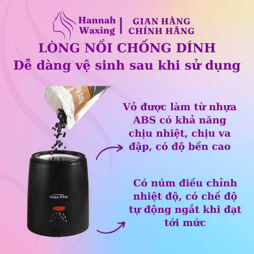 Pro 200 Mini - Nồi Nấu Sáp Wax Lông Chống Dính siêu bền, nấu sáp nhanh chóng, dễ dàng sử dụng tại nhà &amp; spa | Hàng Cao Cấp