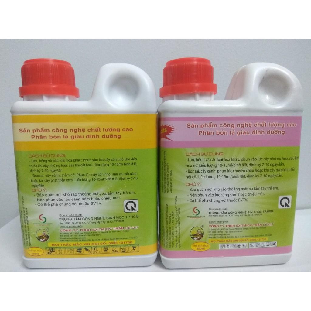 Combo 2 chai TRÙN QUẾ 01 và TRÙN QUẾ 03 nuôi cây, kích thích ra hoa - chai 250 ml