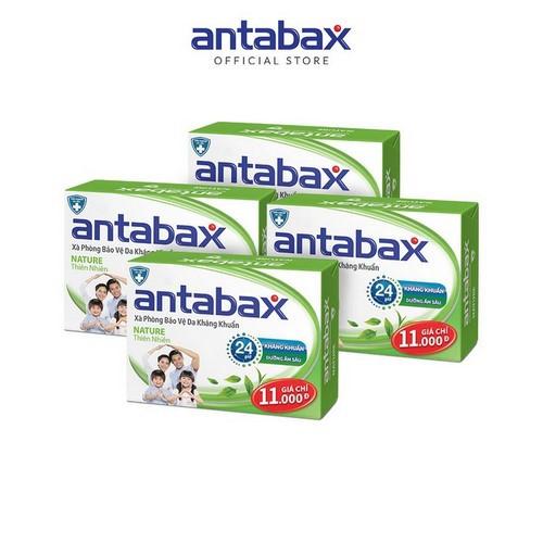 Combo 4 Xà Phòng Bảo Vệ Da Kháng Khuẩn Nature Thiên Nhiên Antabax 85g