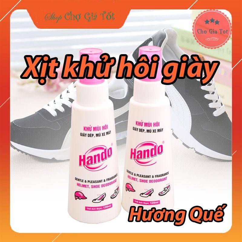 Chai xịt khử mùi hôi chân hôi giày Hando 120ml