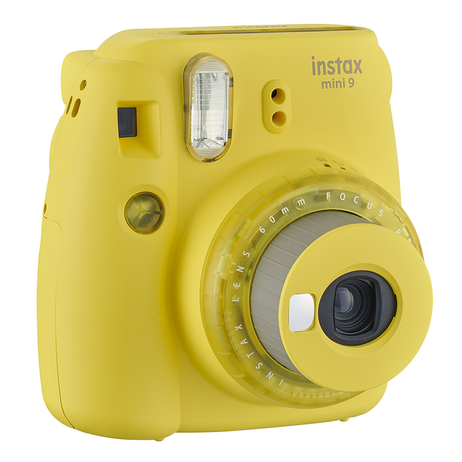 Máy Ảnh Selfie Lấy Liền Fujifilm Instax Mini 9 Clear Yellow - Hàng Chính Hãng