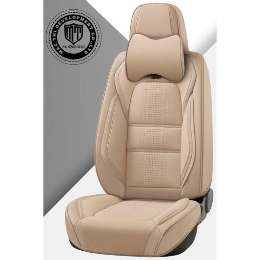 Bộ 5 ghế lót ô tô, Mẫu đủ mảu 7 sự lựa chọn, thêm 2 gối, chất da cao cấp, May đường vân dập nổi 3D xu hướng thể thao