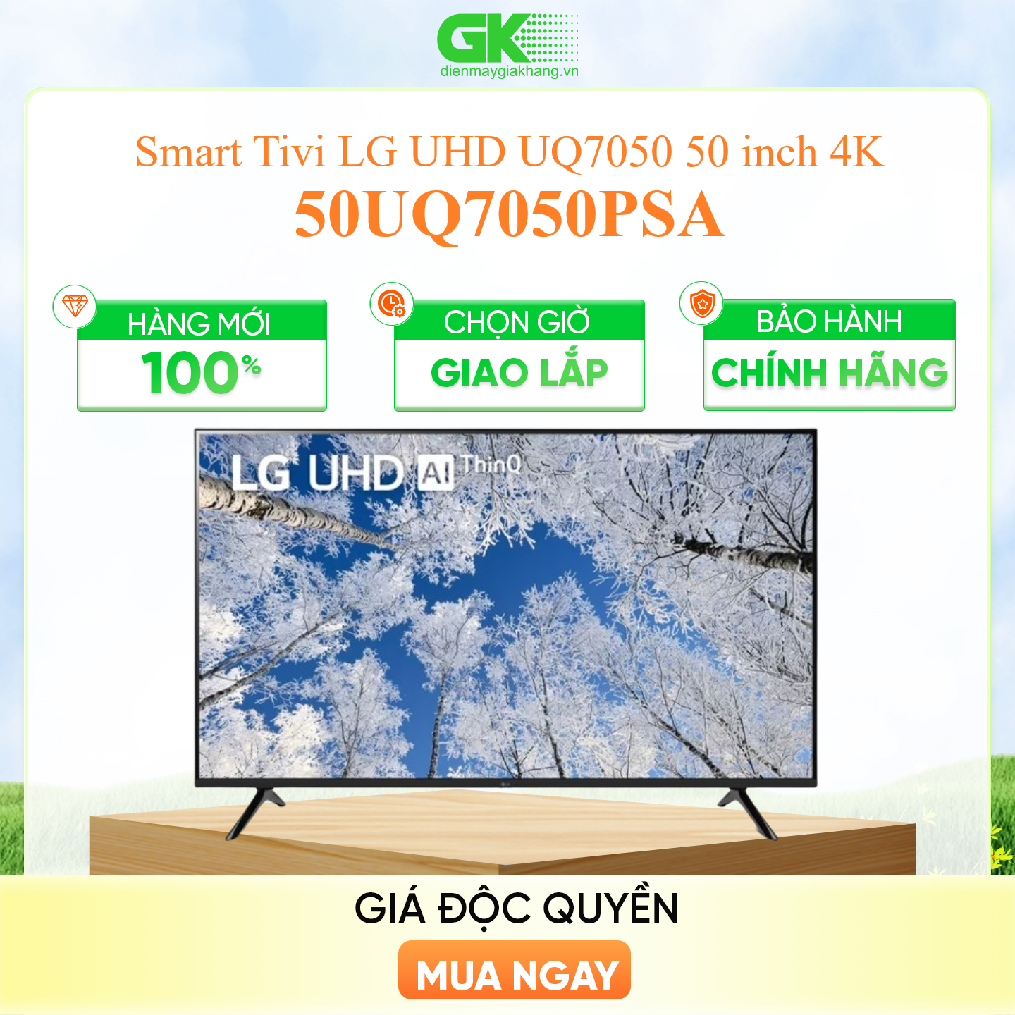 Smart Tivi LG 4K 50 Inch 50UQ7050PSA - Model 2023