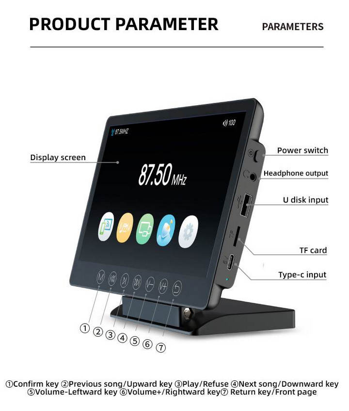 Màn Hình Ô Tô LCD 7 Inch MOVABLE M7 Thông Minh 12v-24v - Home and Garden