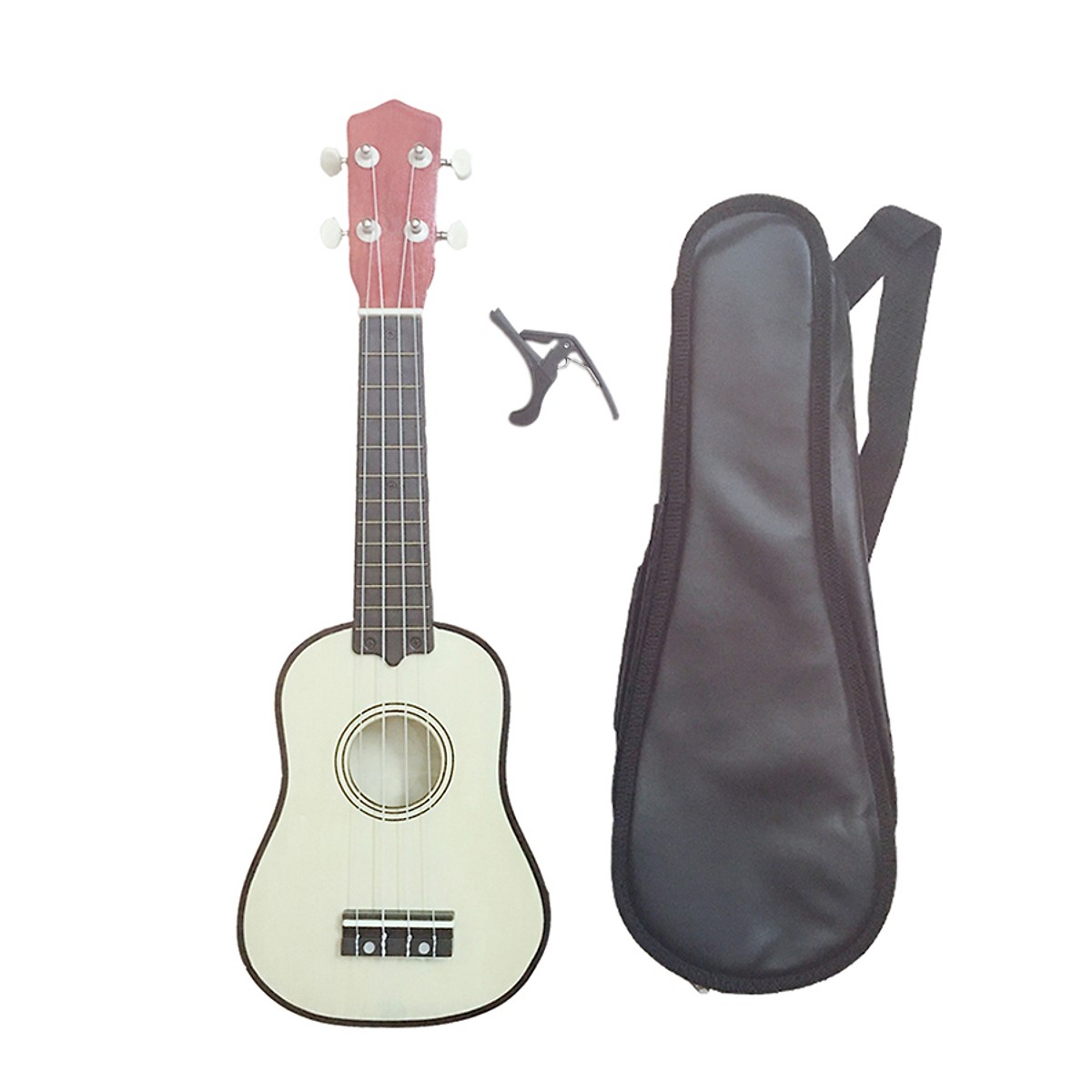 Đàn Ukulele Soprano Woim 35A15 tặng kèm bao da và capo nâng tông