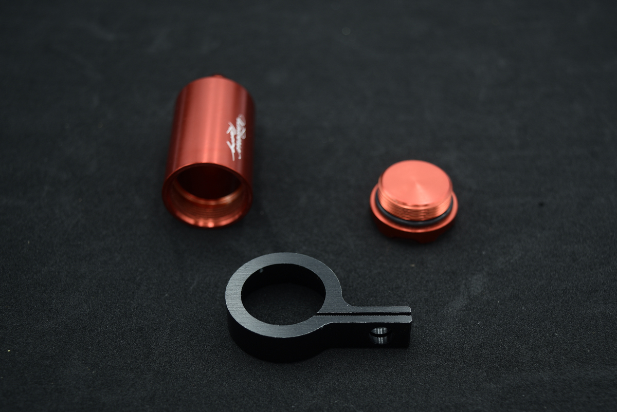 Bình dầu thắng đĩa xe máy, bình dầu nhôm nguyên khối CNC