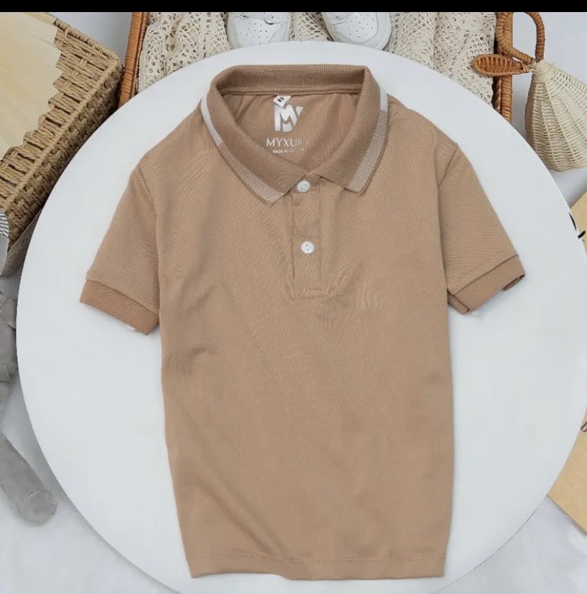Áo thun Polo cho bé trai và bé gái vải Cotton chuẩn form, lịch lãm siêu đẹp - size từ 10-35kg